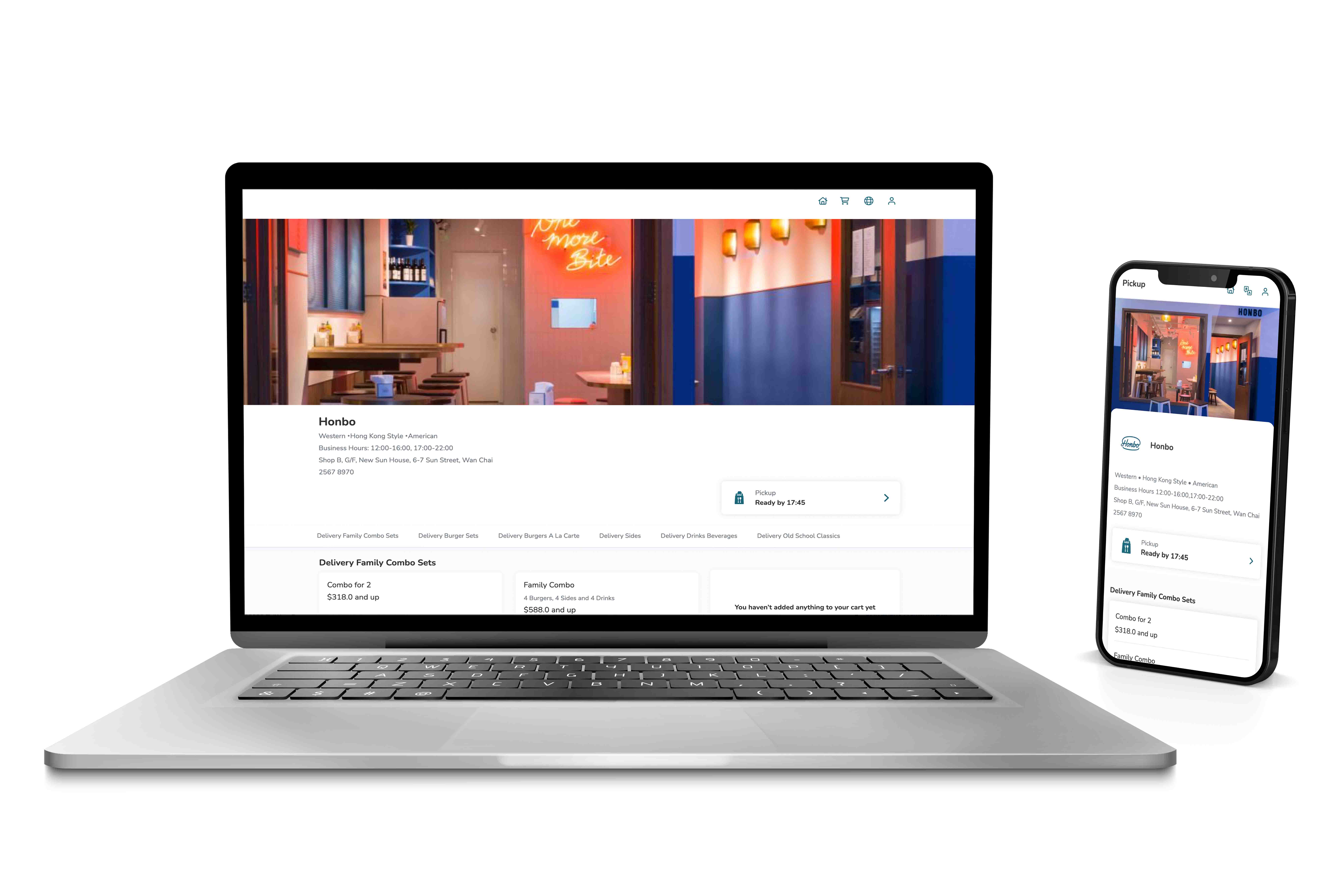 品牌專屬點餐網站 模組展示圖