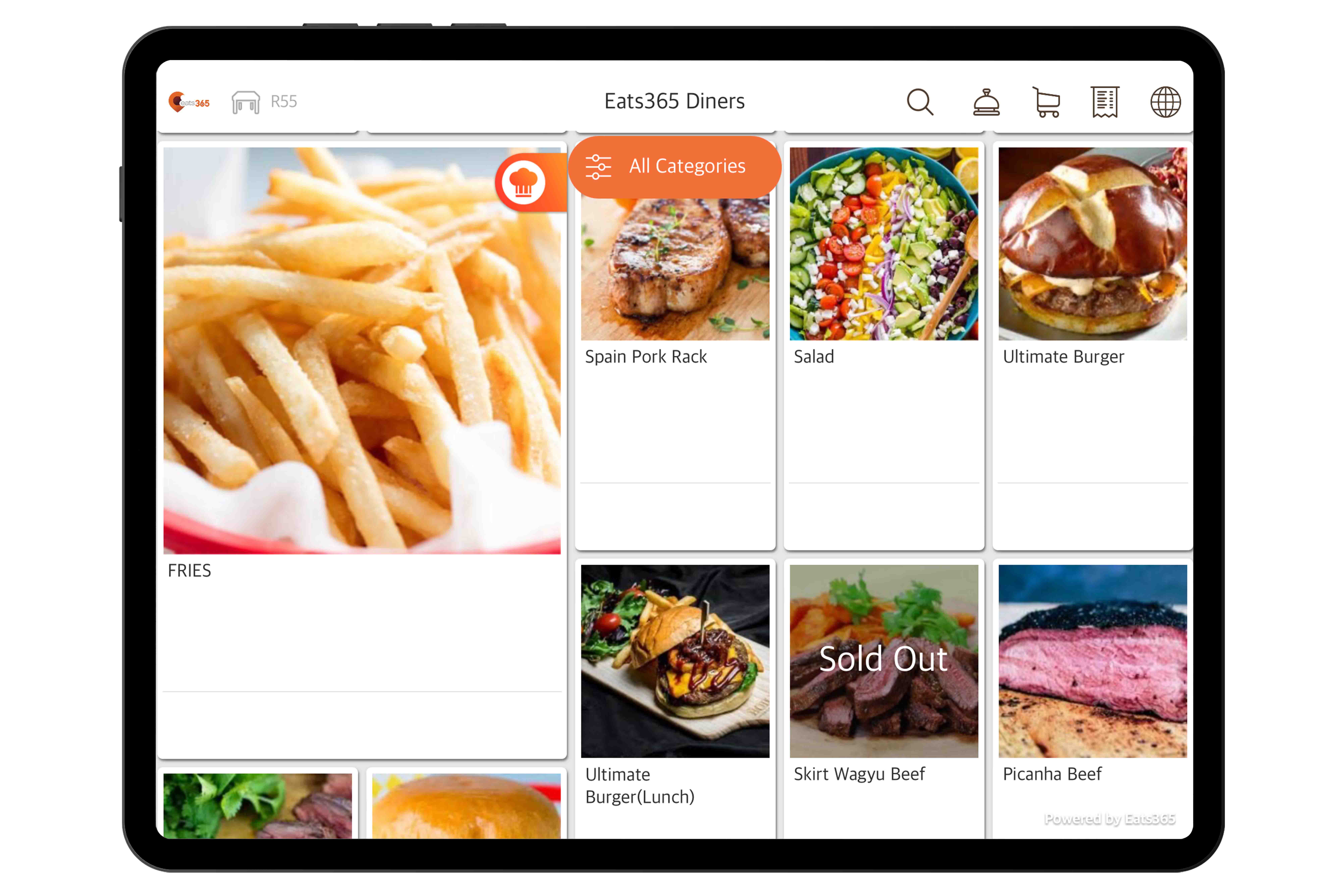 電子餐牌 產品展示圖